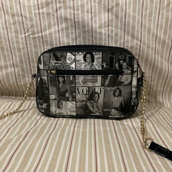 Michelle Obama Magazine Collage Purse - Picture 3 of 10